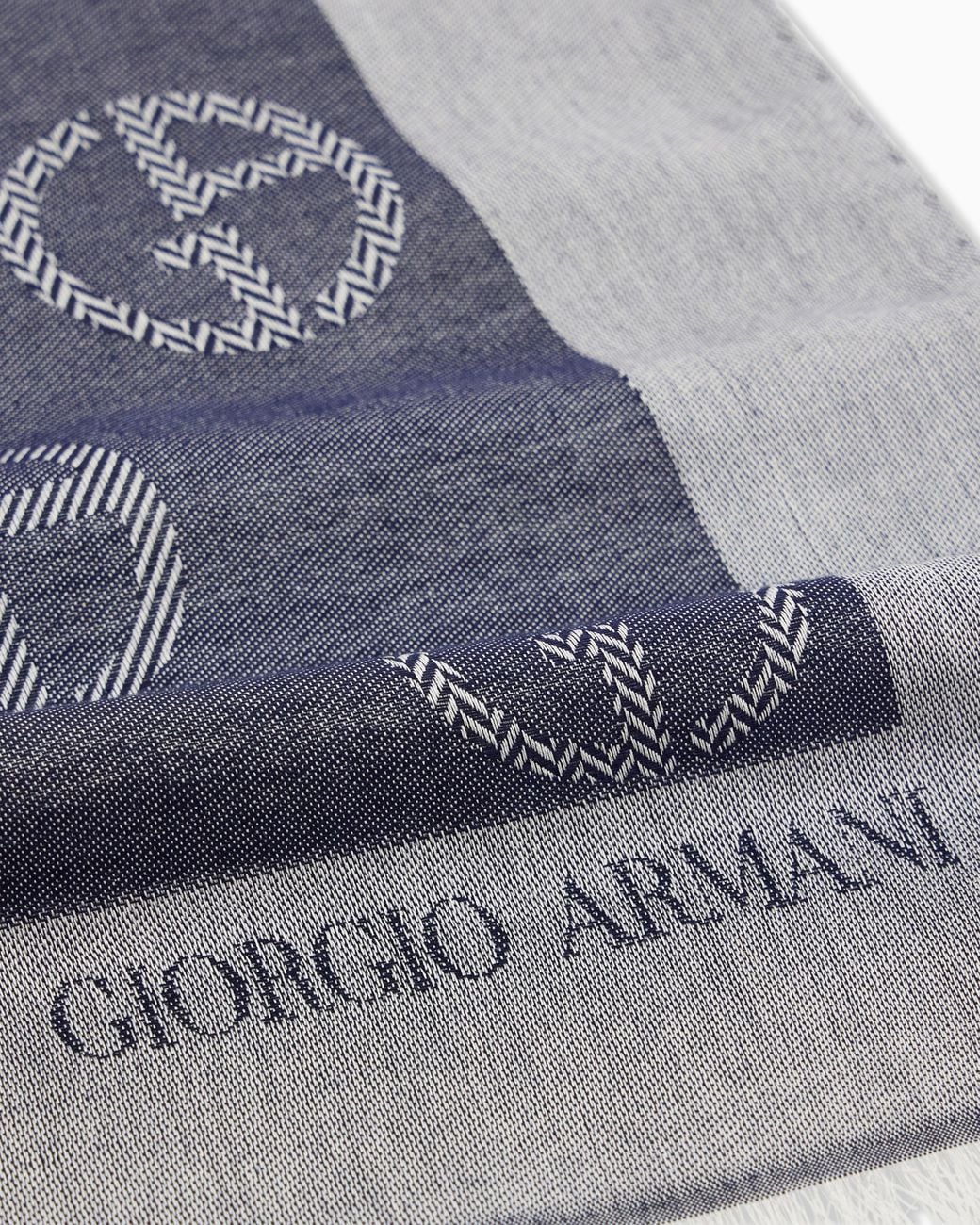 Giorgio Armani Gray Scarves for men