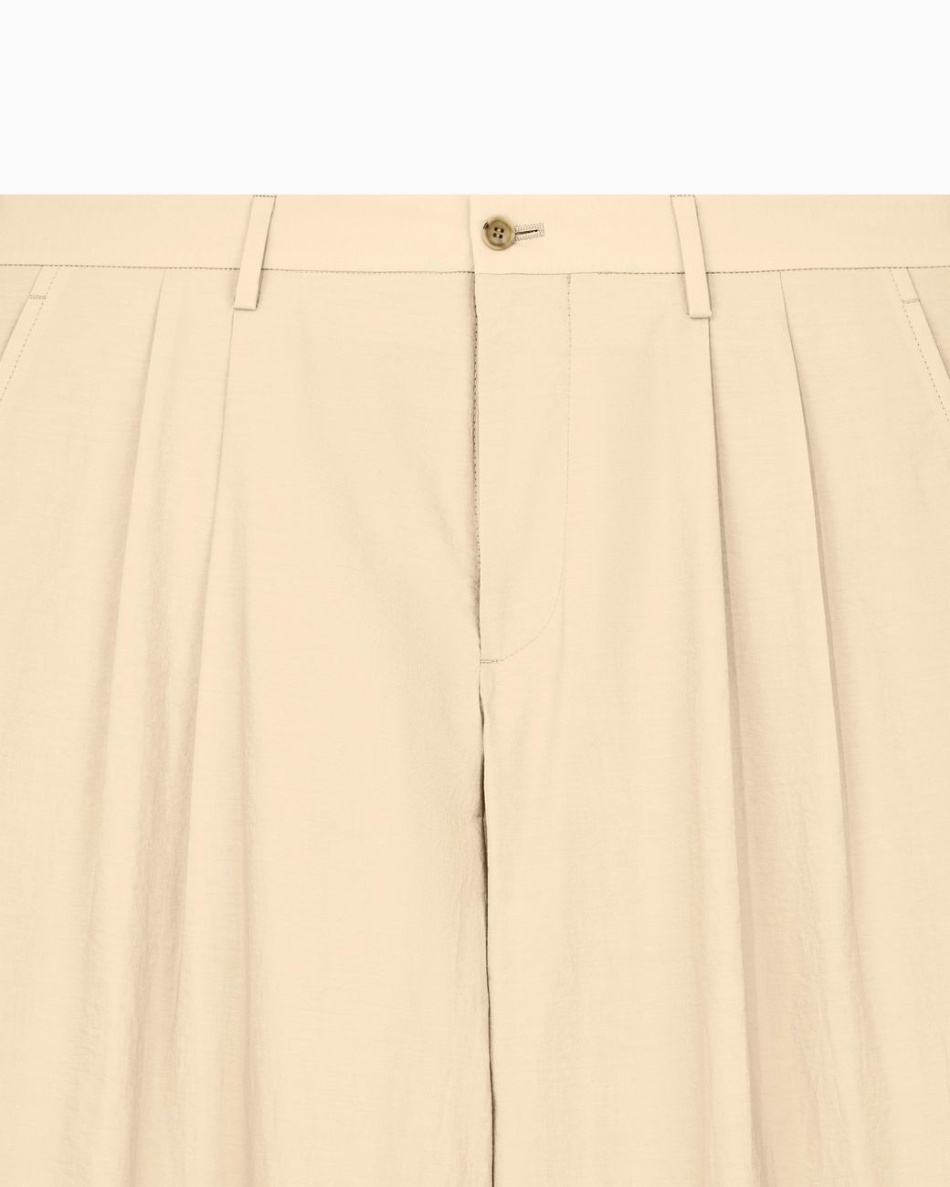 Giorgio Armani Natural Armani/Archivio Double-Pleat Trousers for men