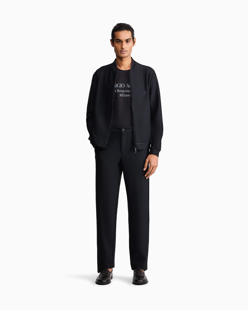 Giorgio Armani Black Jersey T-Shirt for men