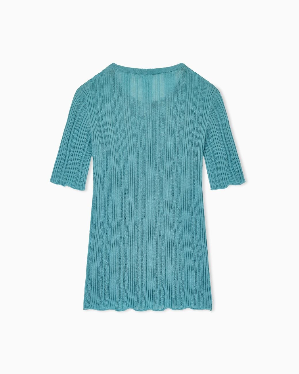 Giorgio Armani Blue Knitted Tops