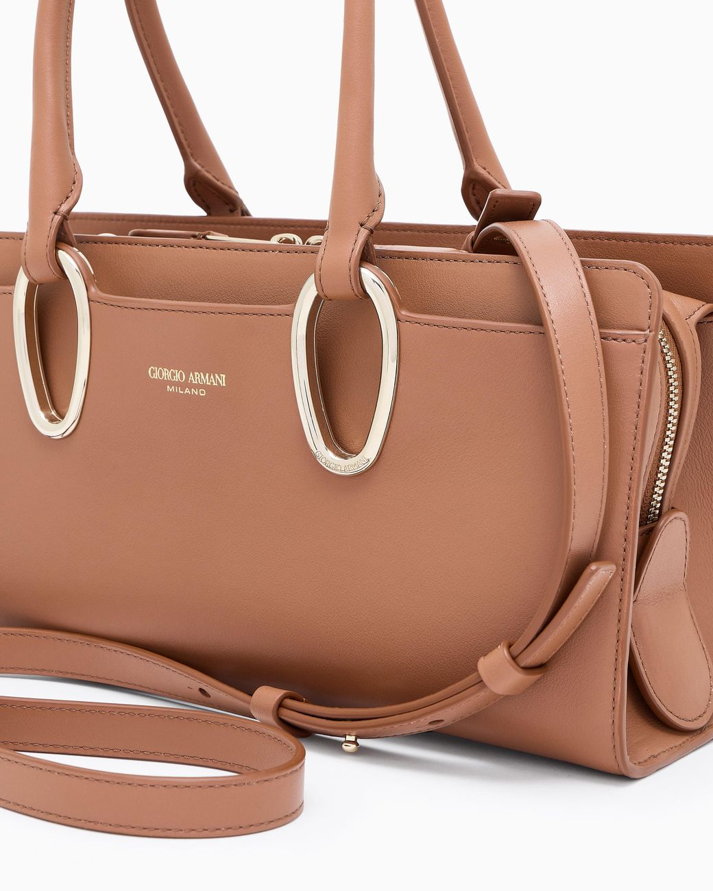 Giorgio Armani Pink Leather Bauletto Bag
