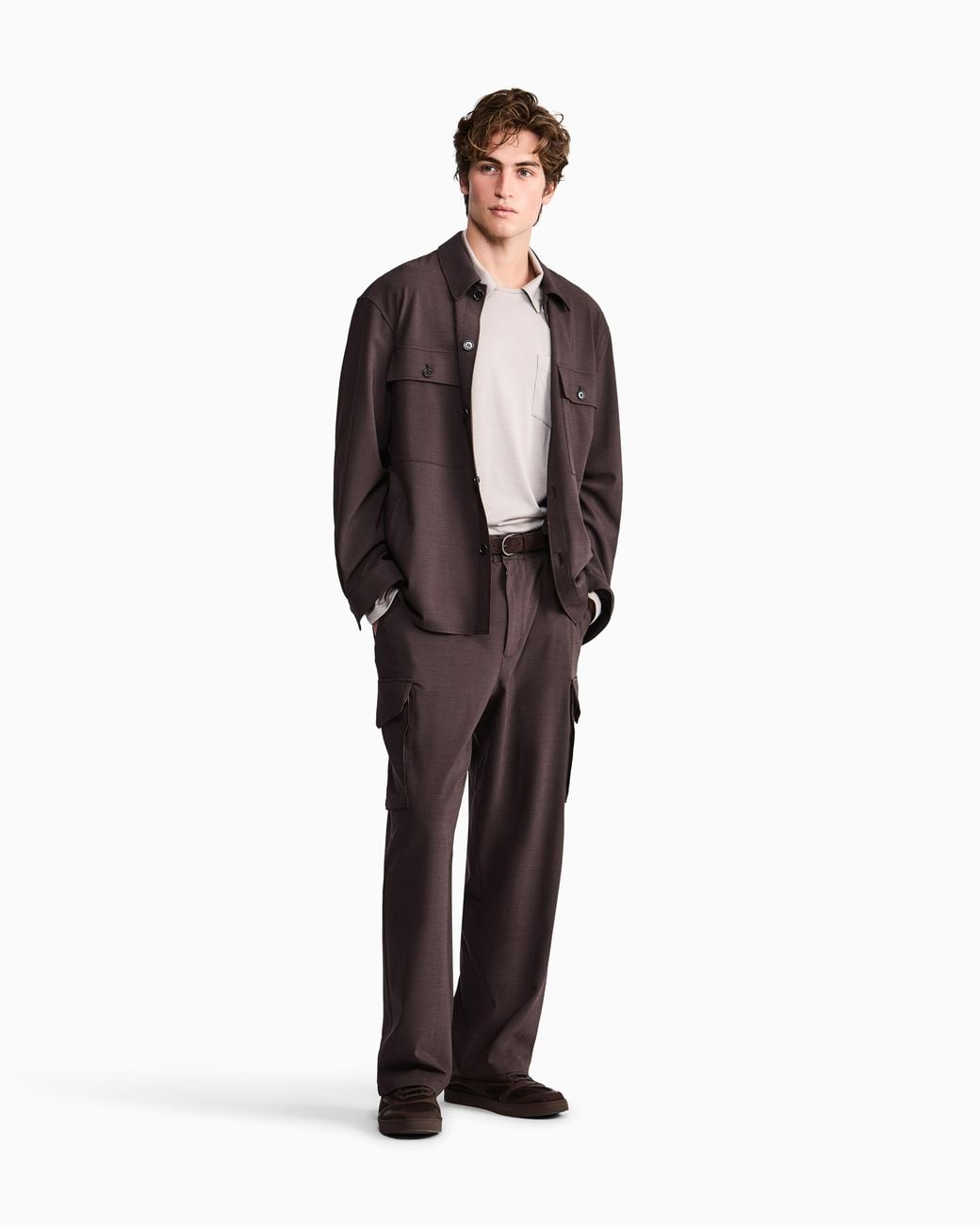 Giorgio Armani Black Fashion Shirts for men