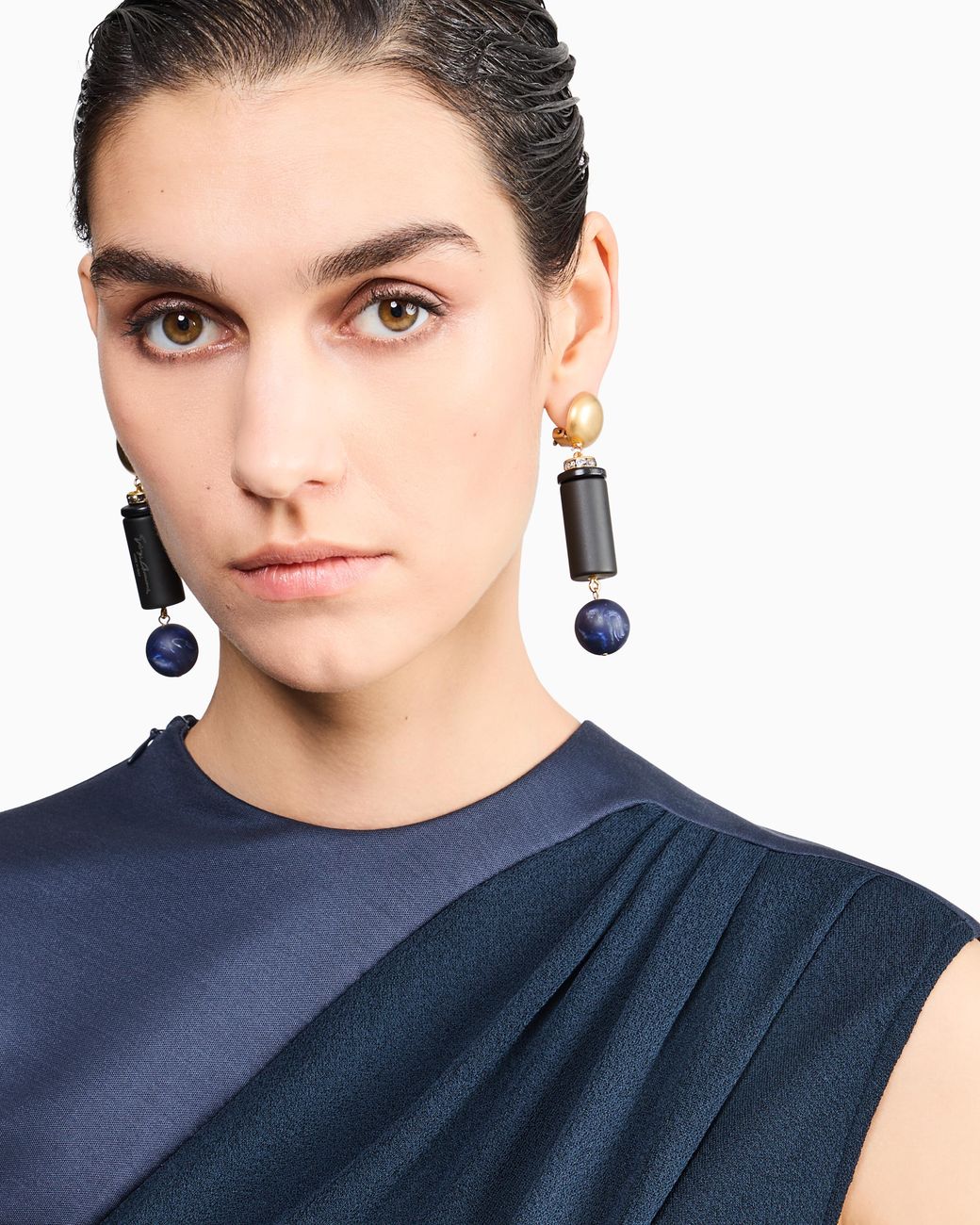 Giorgio Armani White Earrings