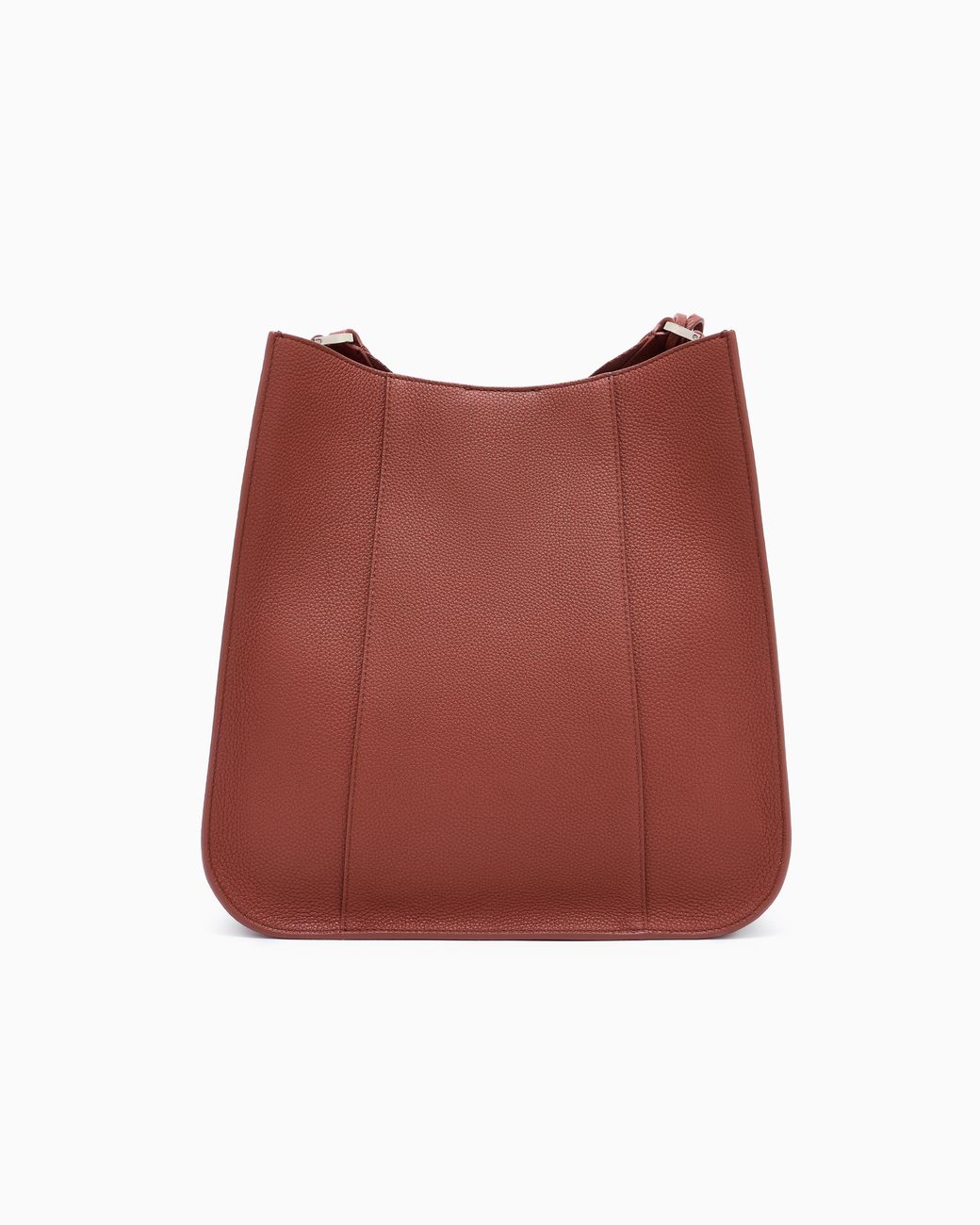 Giorgio Armani Red Pebbled Leather Shoulder Bag