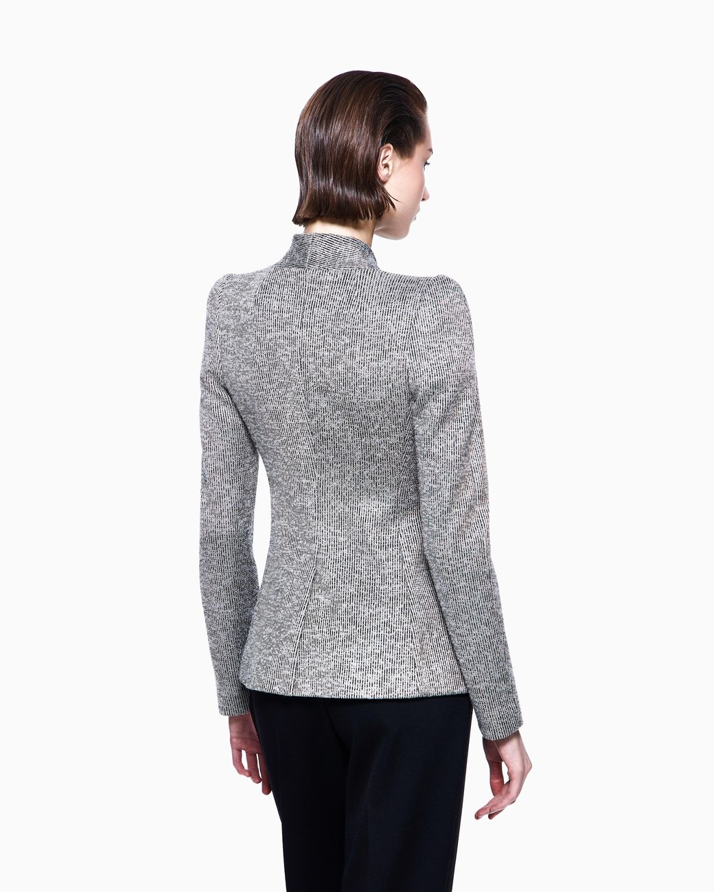 Giorgio Armani Gray Single-Breasted Jacket