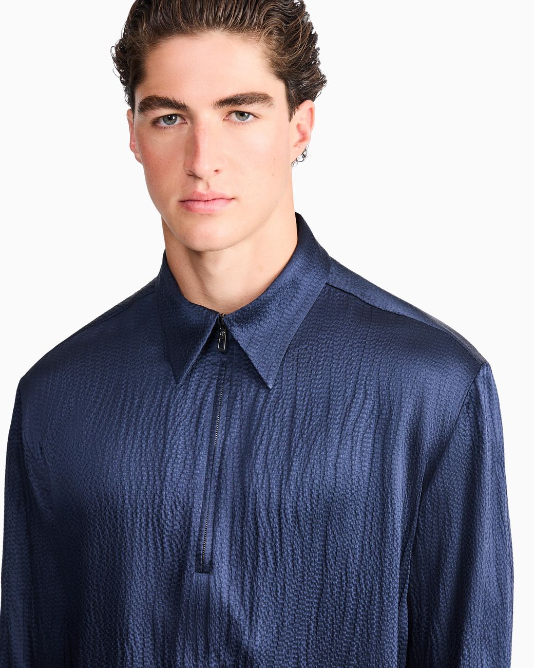 Giorgio Armani Blue Shirt Regular Fit for men