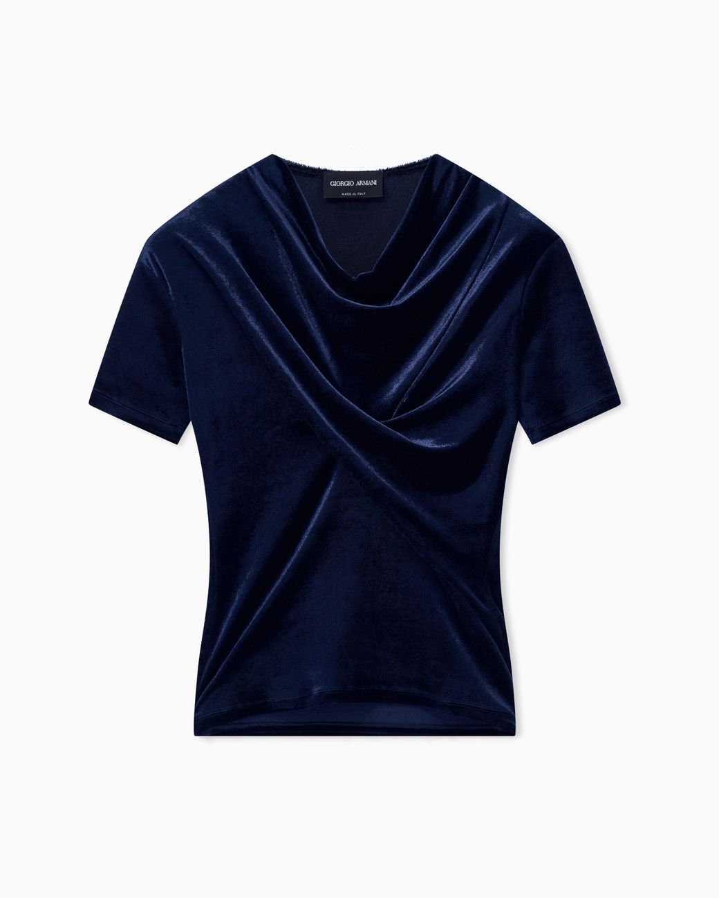 Giorgio Armani Blue Jumper Slim-Fit T-Shirt