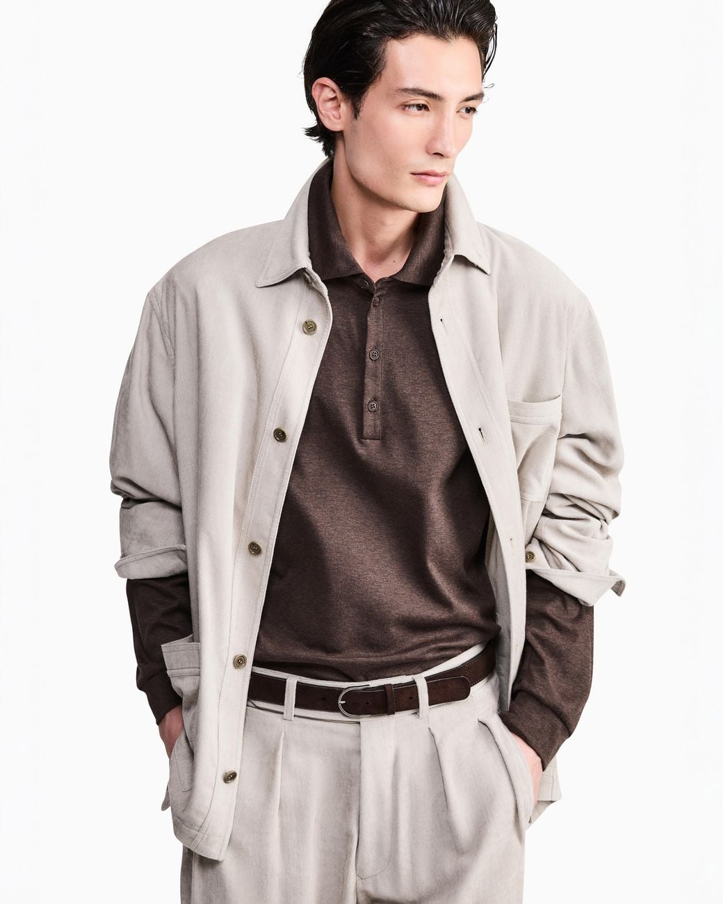 Giorgio Armani Brown Polo Shirts for men