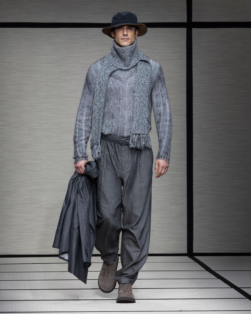 Giorgio Armani Gray Shirt for men