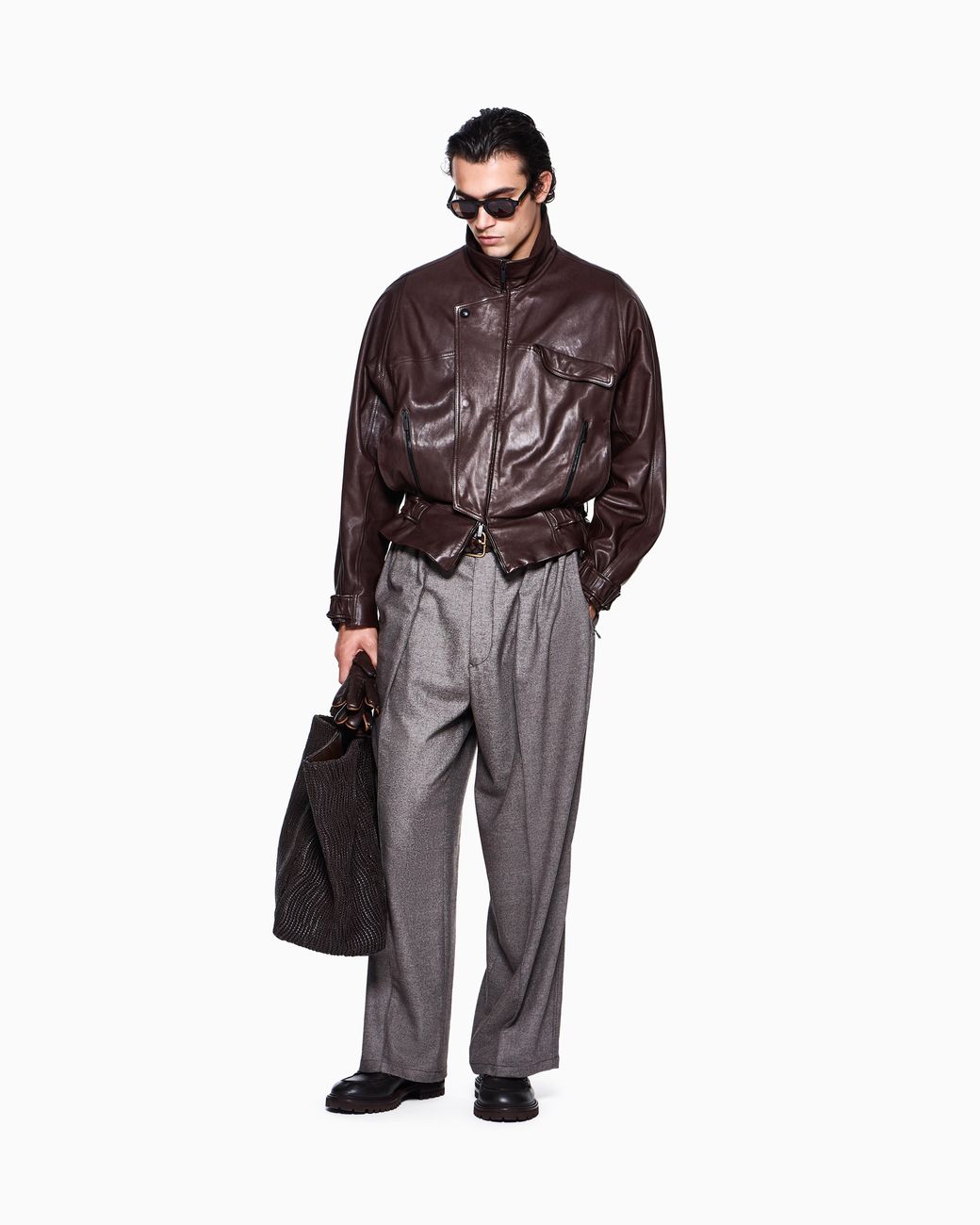 Giorgio Armani Gray Trouser Oversized for men