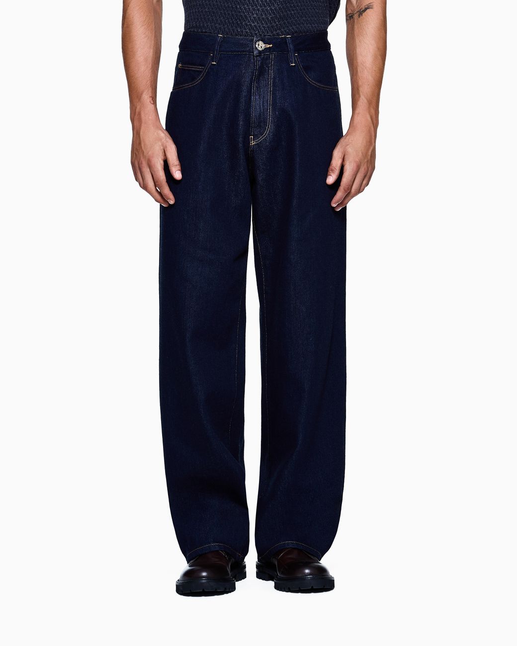 Giorgio Armani Blue Five-Pocket Trousers for men