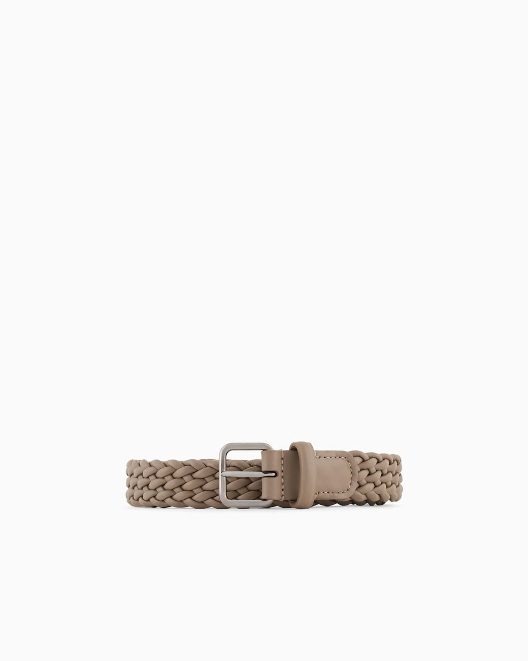 Giorgio Armani White Woven Leather Belt for men