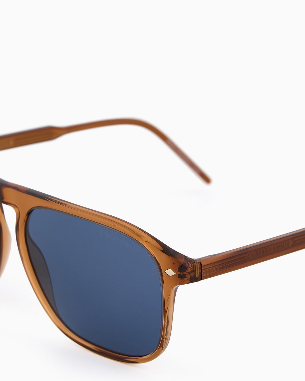 Giorgio Armani Blue Square Sunglasses for men