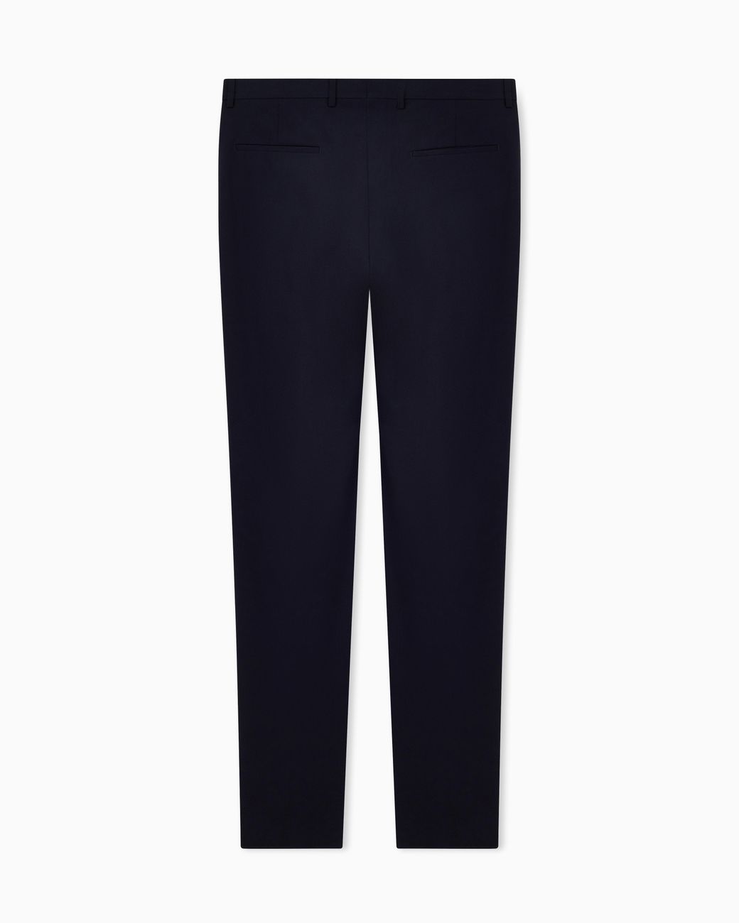 Giorgio Armani Blue Two-Way Stretch Wool-Canvas Trousers for men