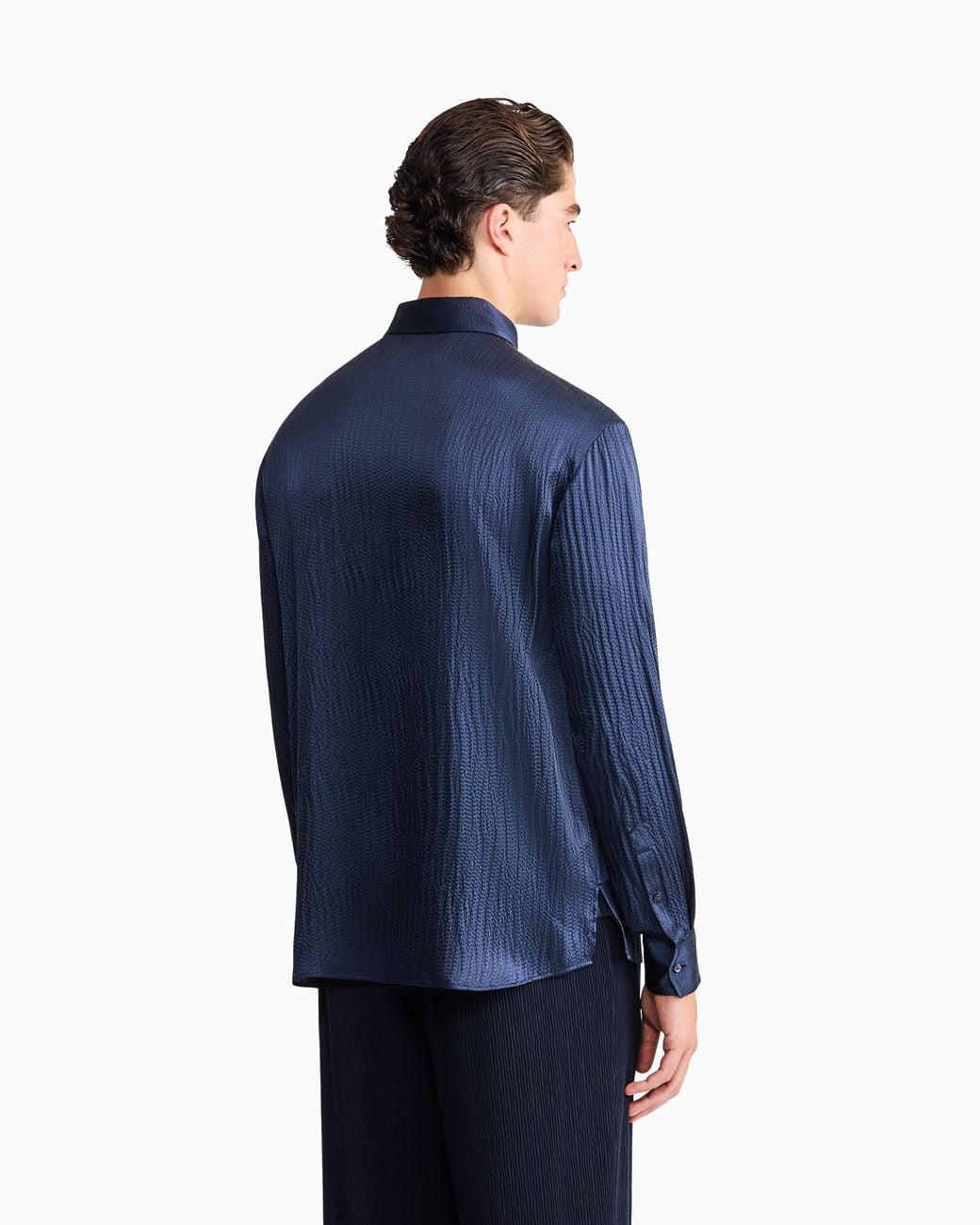 Giorgio Armani Blue Shirt Regular Fit for men