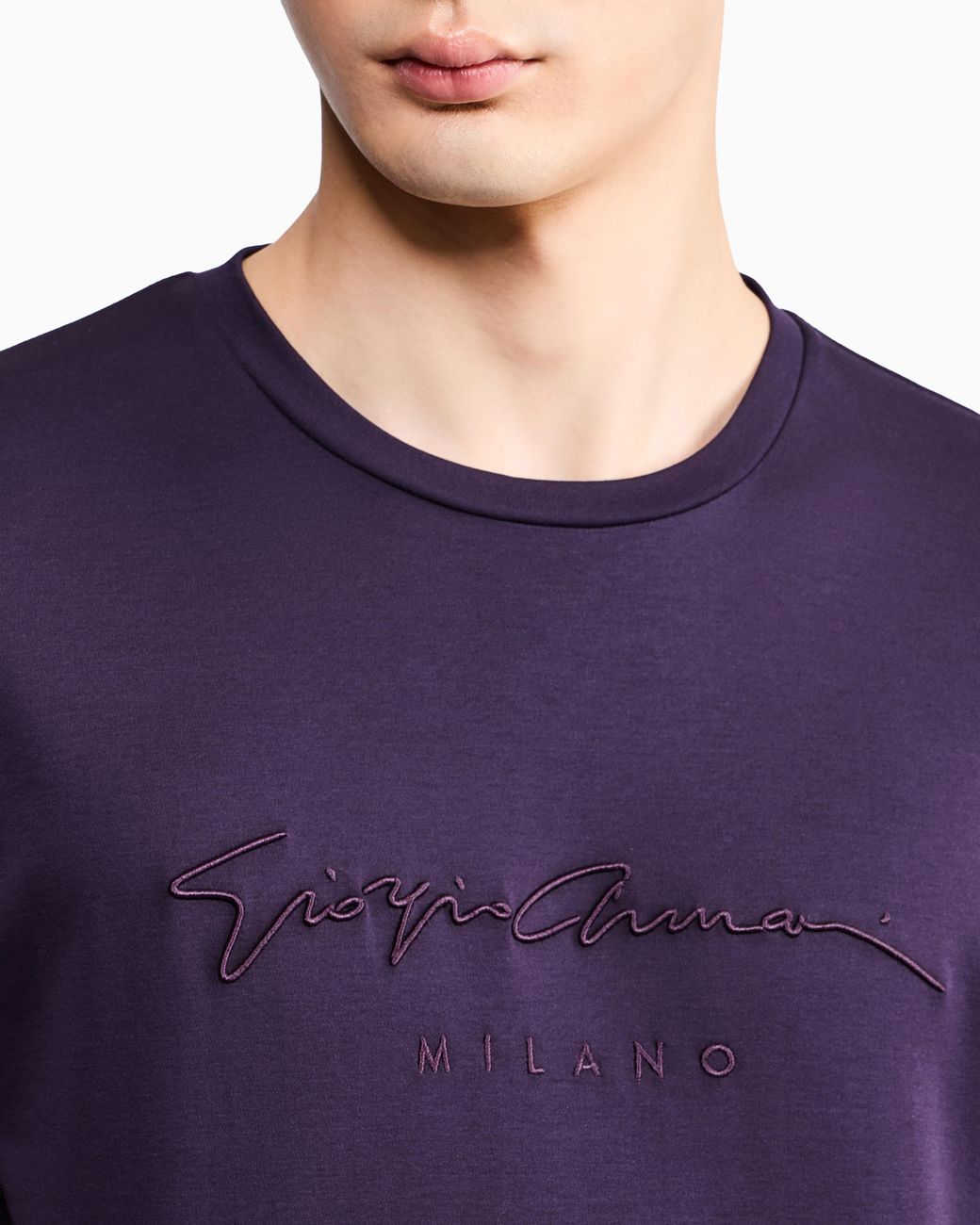 Giorgio Armani Blue Regular Fit T-Shirt for men