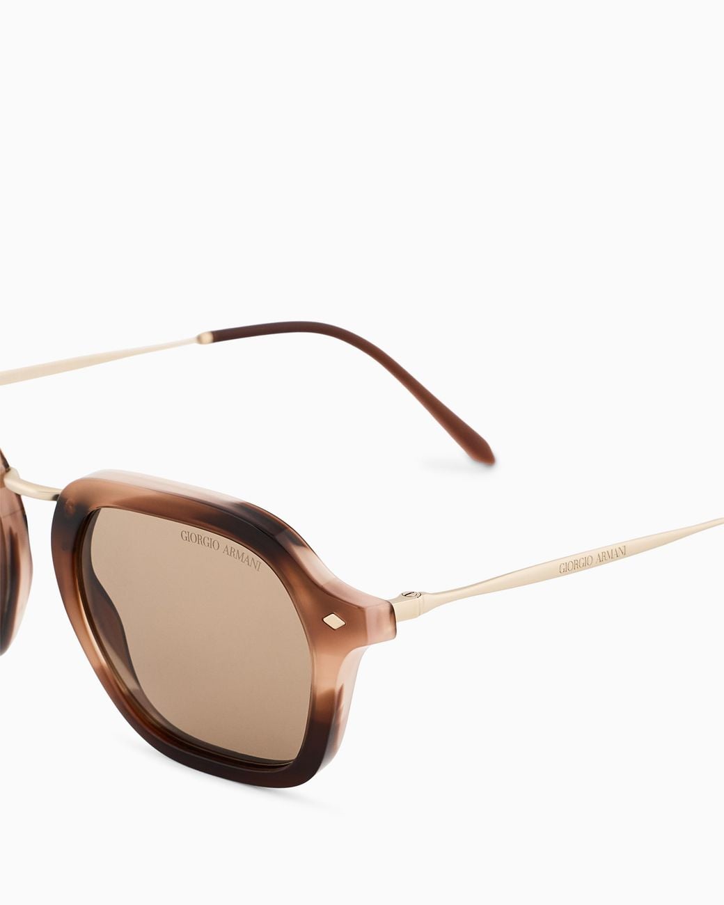 Giorgio Armani Brown Square-Shaped Sunglasses for men