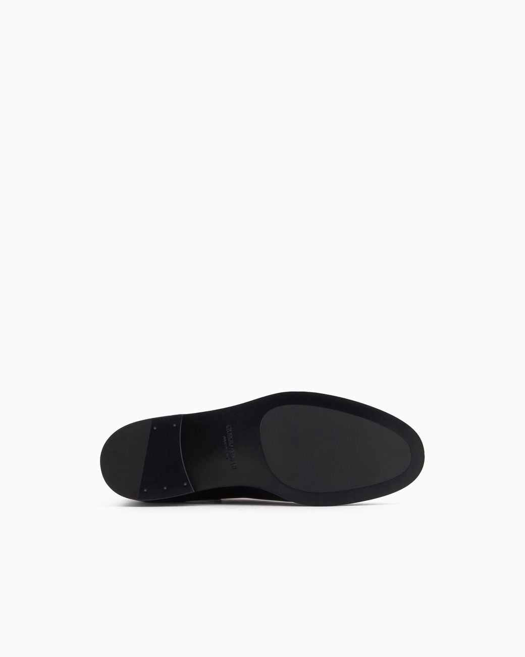 Giorgio Armani Black Antique-Effect Leather Ankle Boots for men