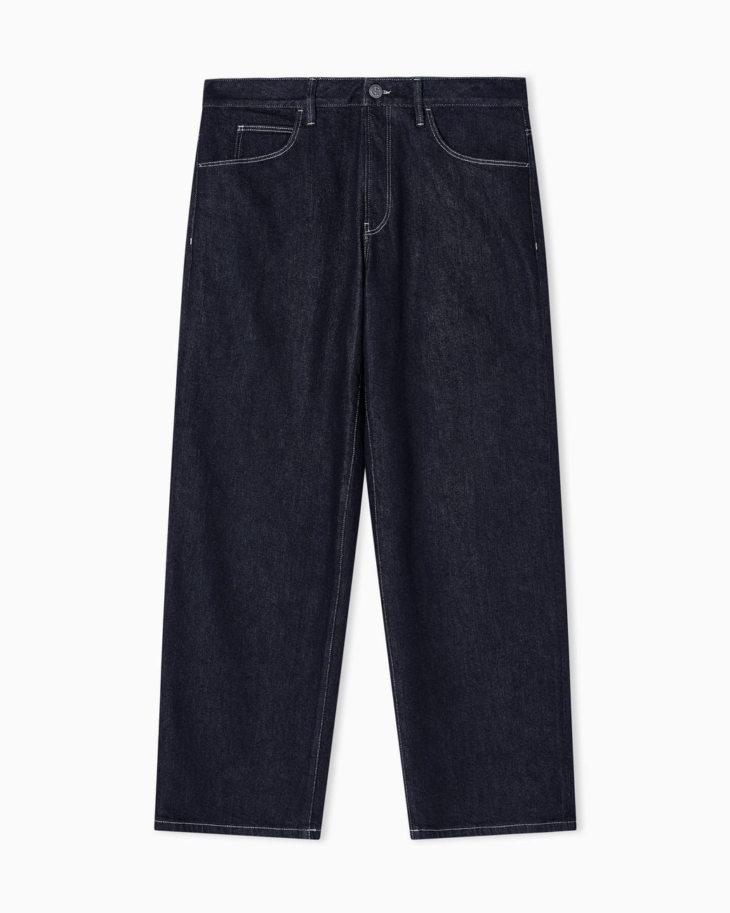 Giorgio Armani Blue Cotton And Modal Five-Pocket Trousers for men