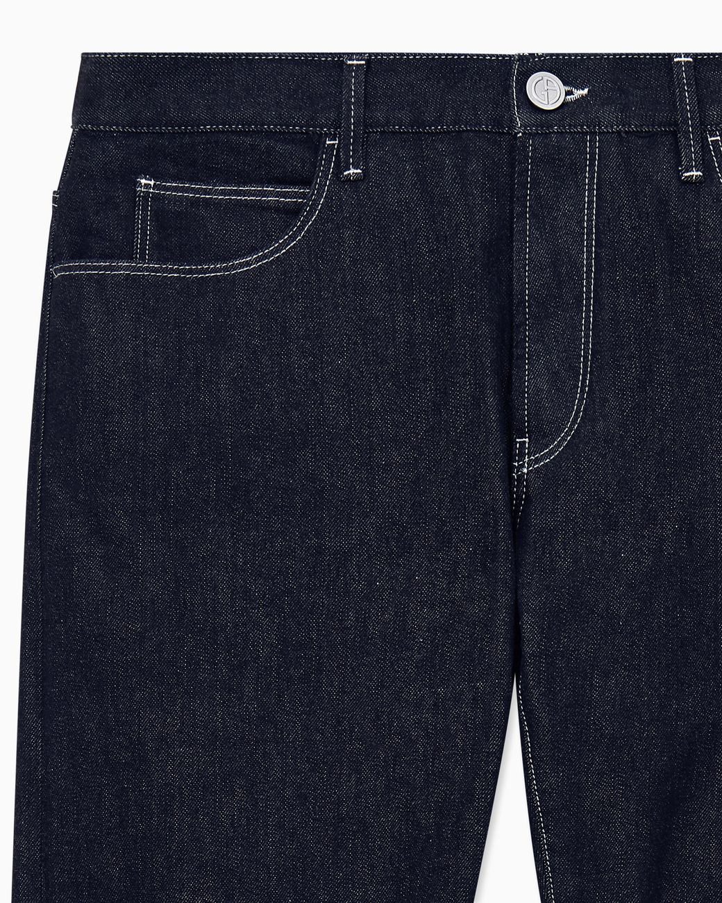 Giorgio Armani Black Five-Pocket, Regular-Fit Trousers for men