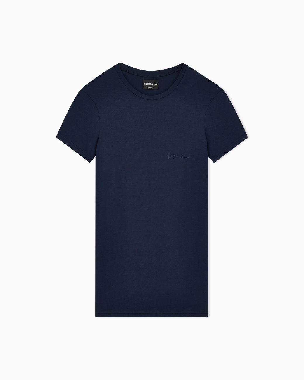Giorgio Armani Blue Stretch Jersey Loungewear T-Shirt for men