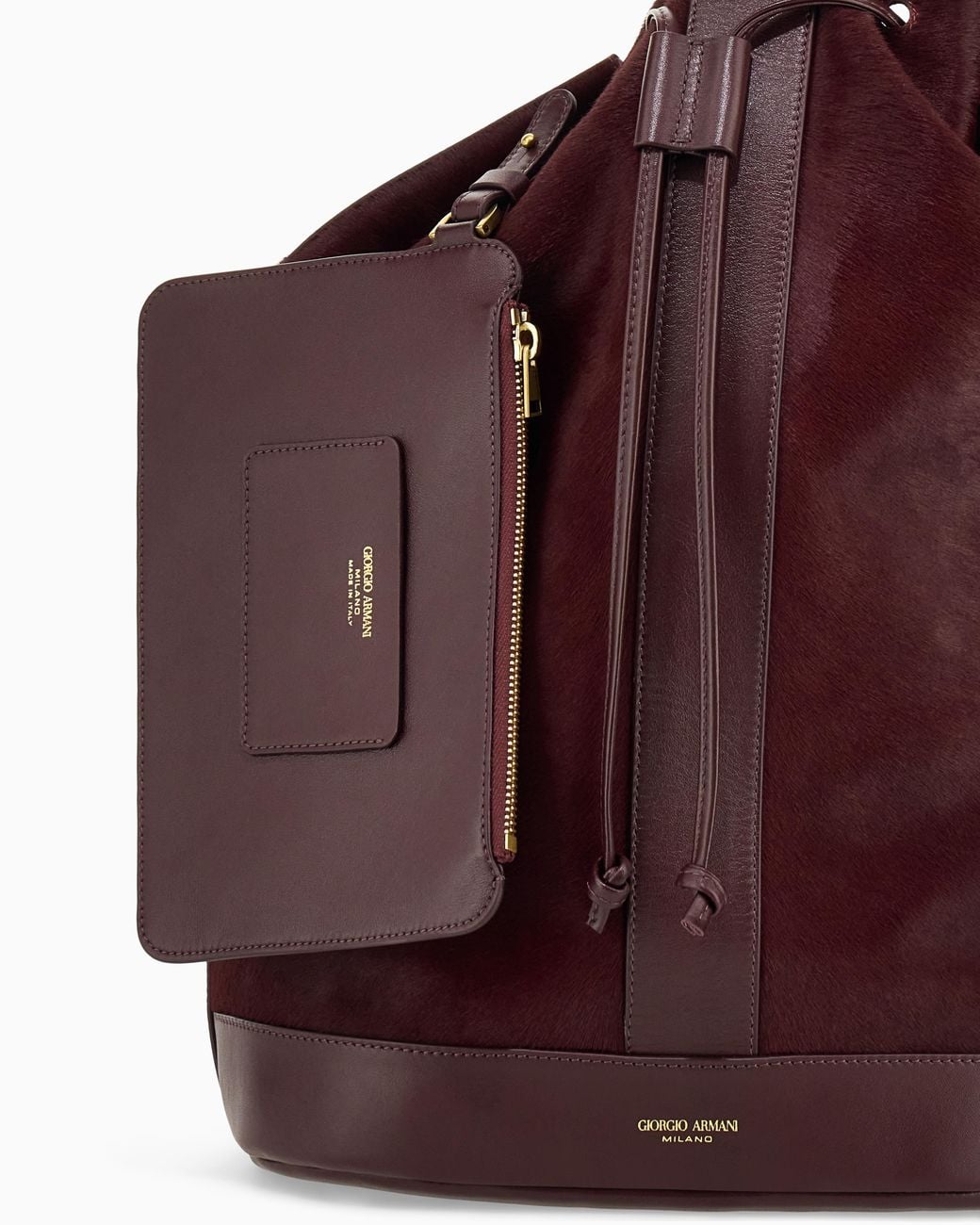 Borsa A Secchiello di Giorgio Armani in Red