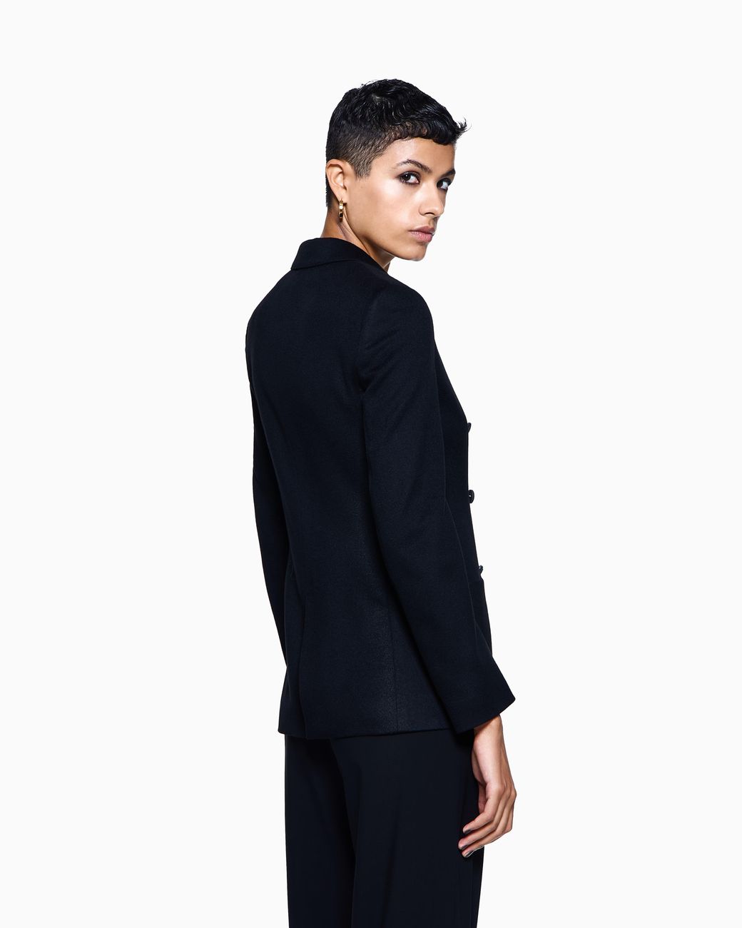 Giorgio Armani Blue Double-Breasted Jacket