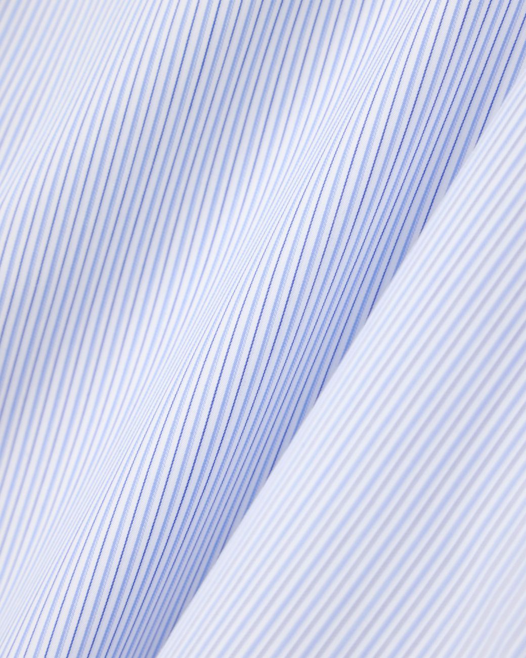 Giorgio Armani White Regular Fit Striped Cotton Shirt With A Small Point Collar for men