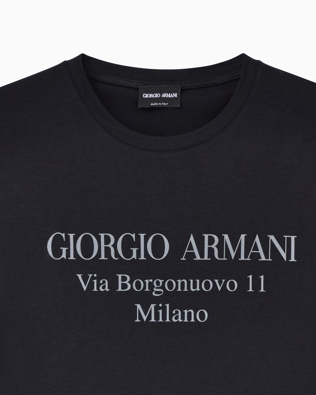 Giorgio Armani Black Jersey T-Shirt for men