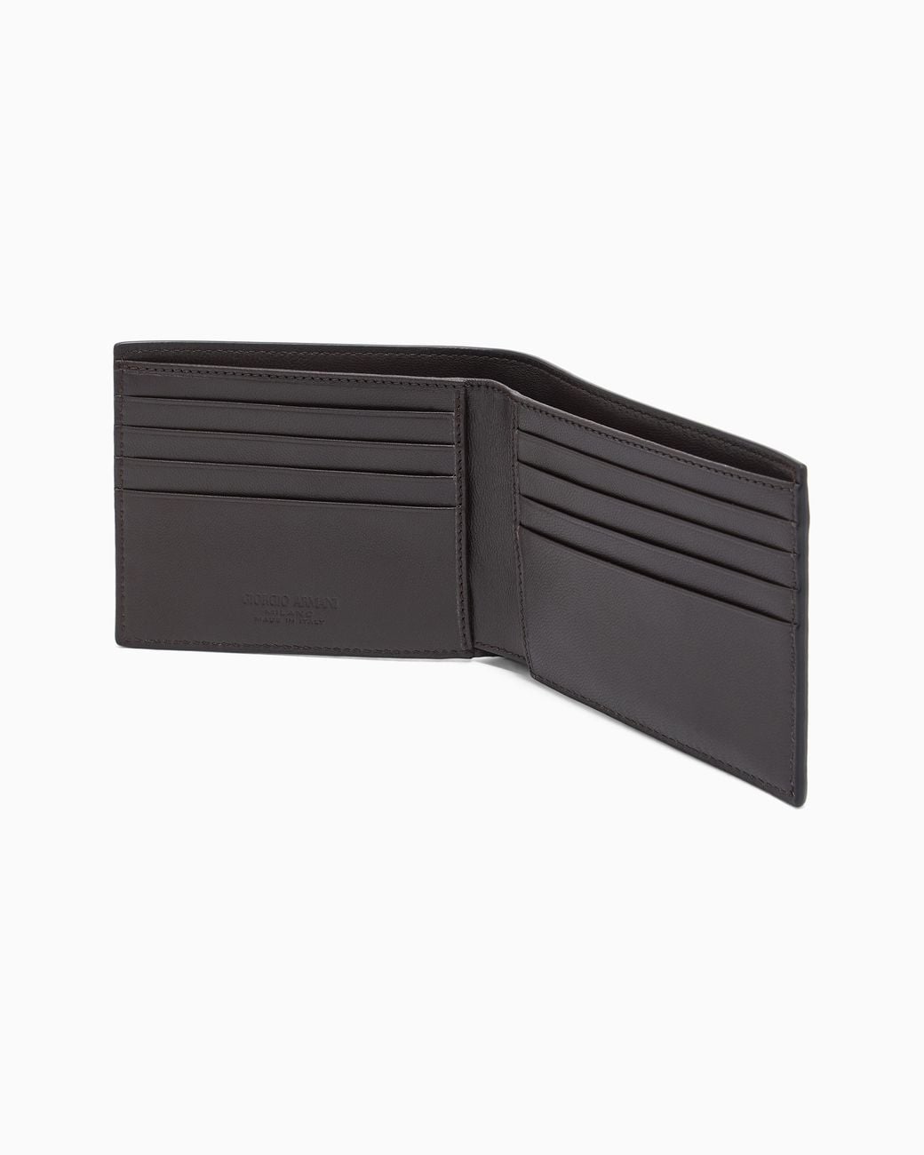 Giorgio Armani White Nappa-Leather Bifold Wallet for men