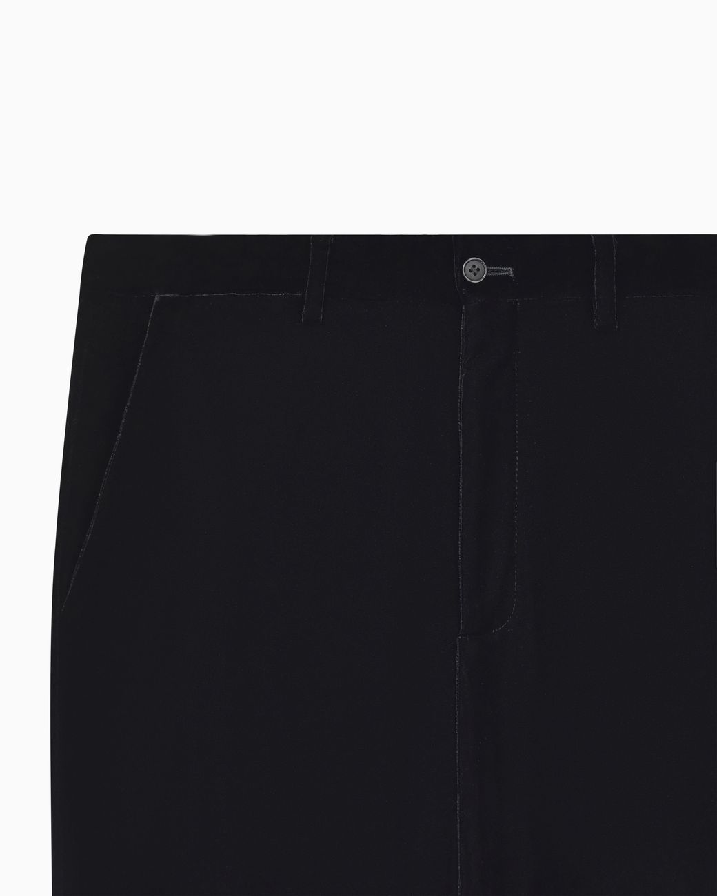 Giorgio Armani Black Velvet Trousers for men