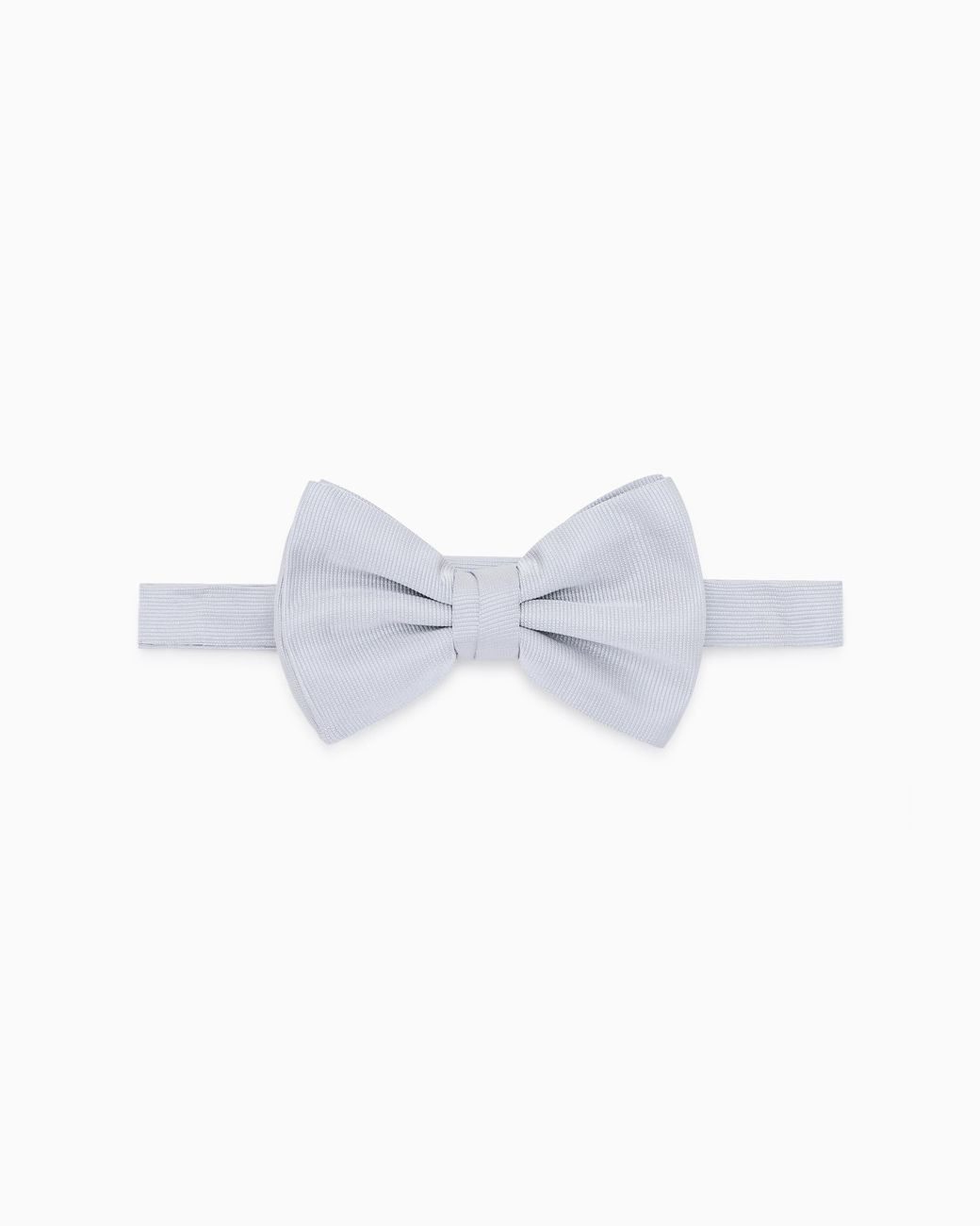 Giorgio Armani White Pure Silk Knotted Bow Tie for men