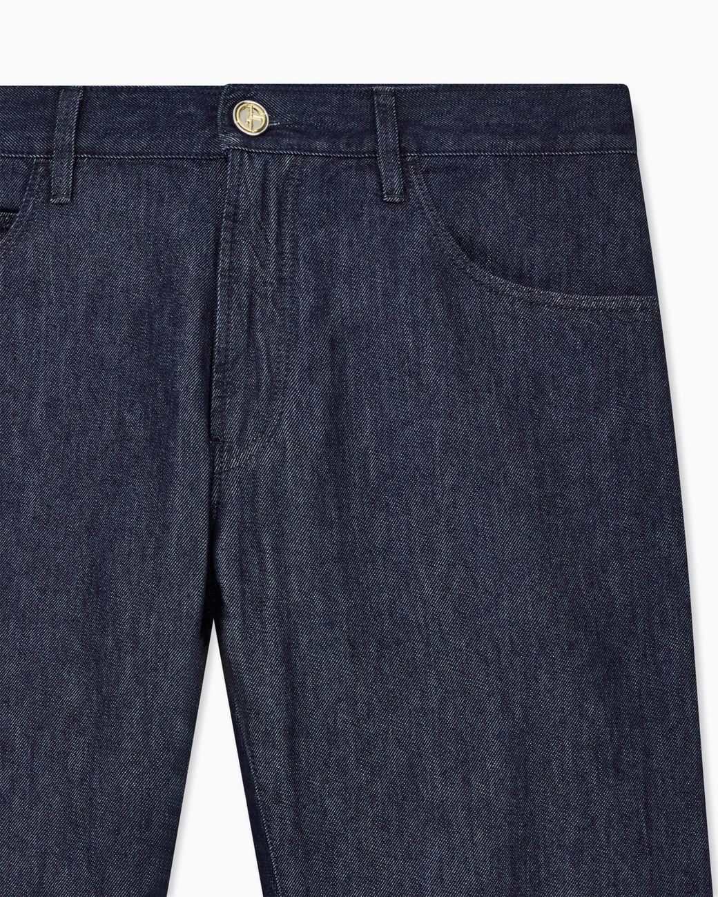 Giorgio Armani Blue Regular-Fit Five-Pocket Trousers for men