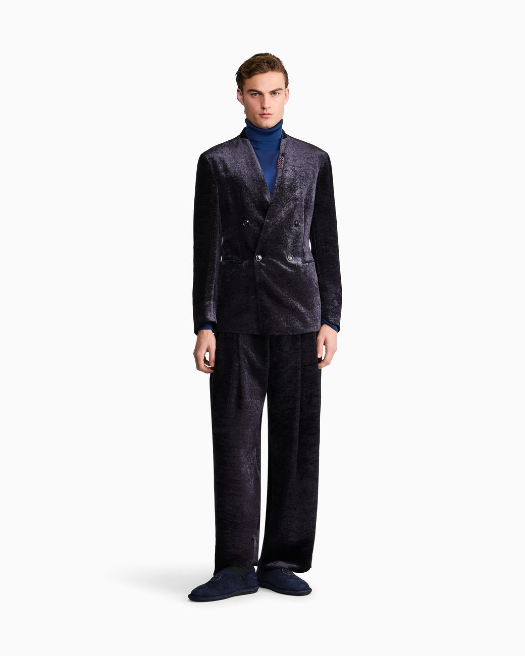 Giorgio Armani Blue Oversized Pants for men