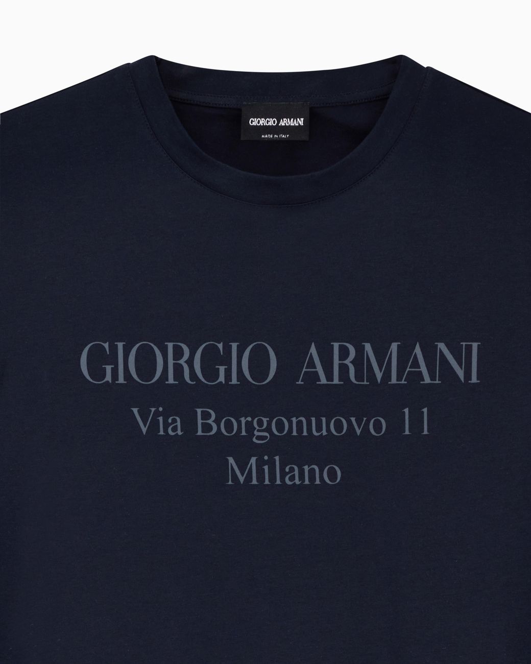 Giorgio Armani Blue Jersey T-Shirt for men