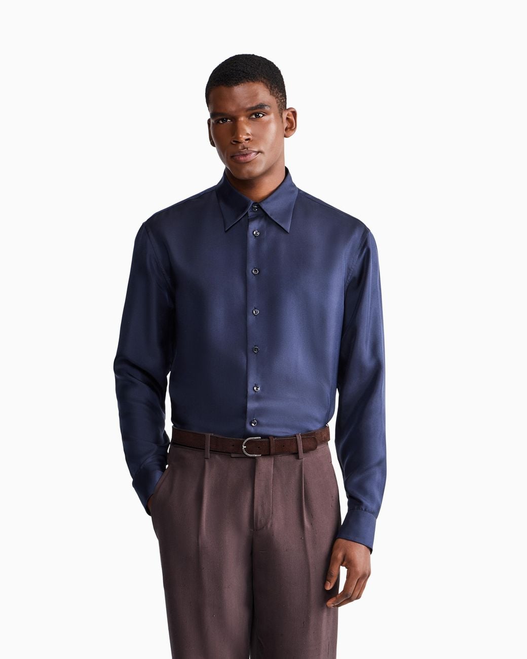 Giorgio Armani Blue Formal Shirts for men