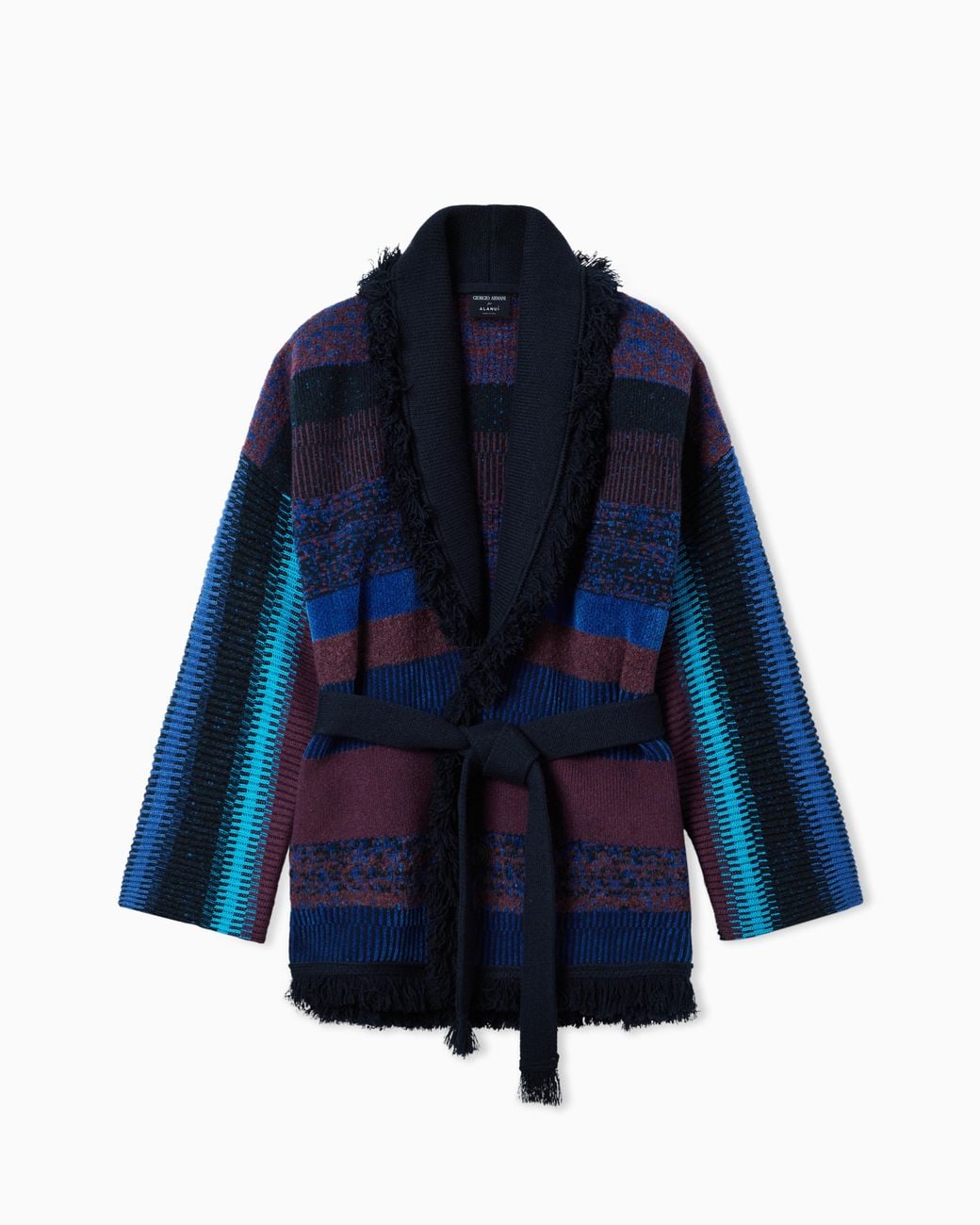 Giorgio Armani Blue For Alanui Cashmere Blend Cardigan for men