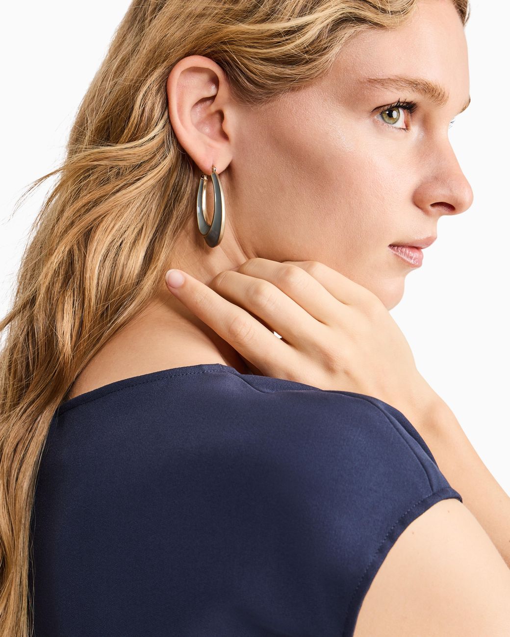 Giorgio Armani White Earrings