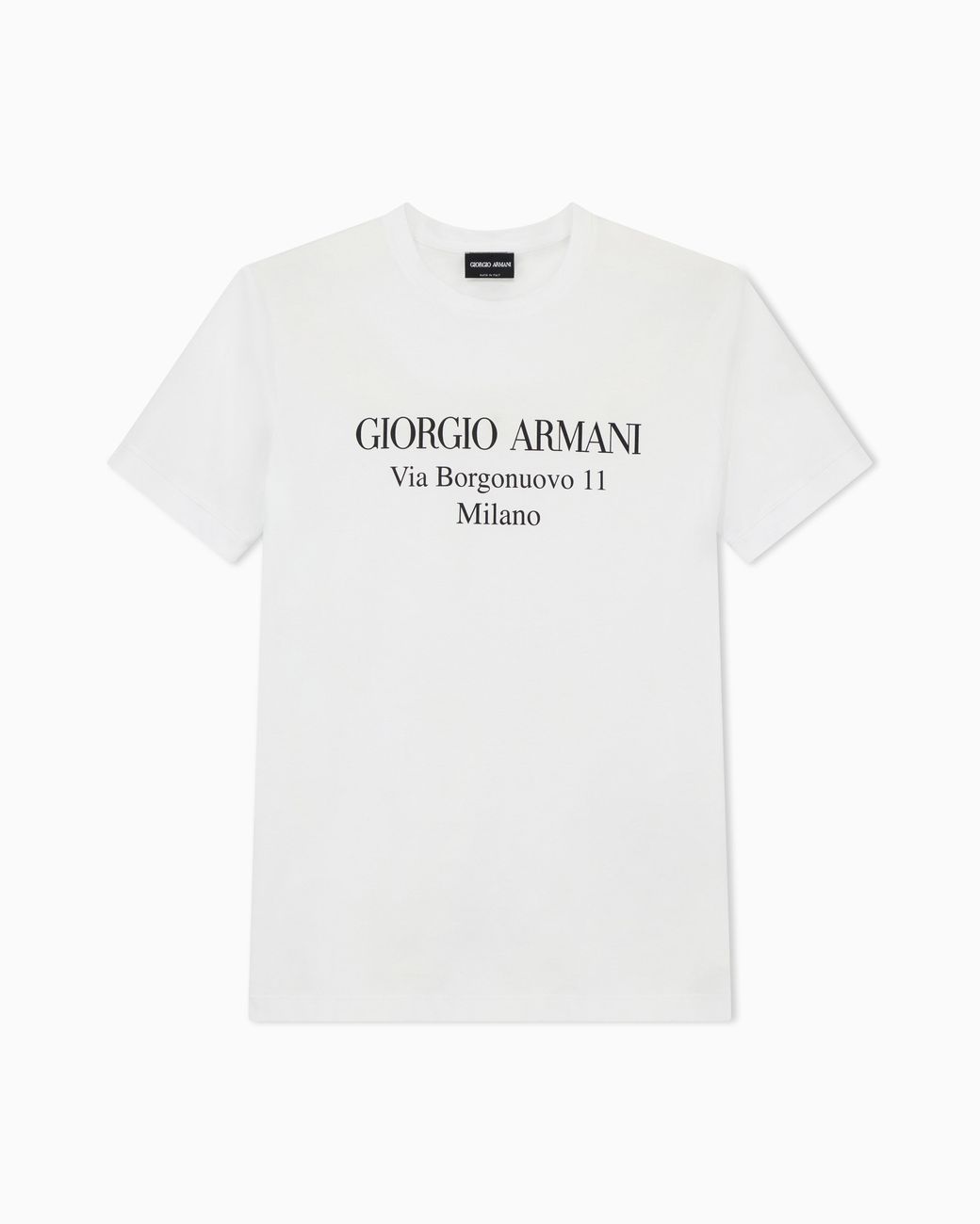 Giorgio Armani White Jersey T-Shirt for men