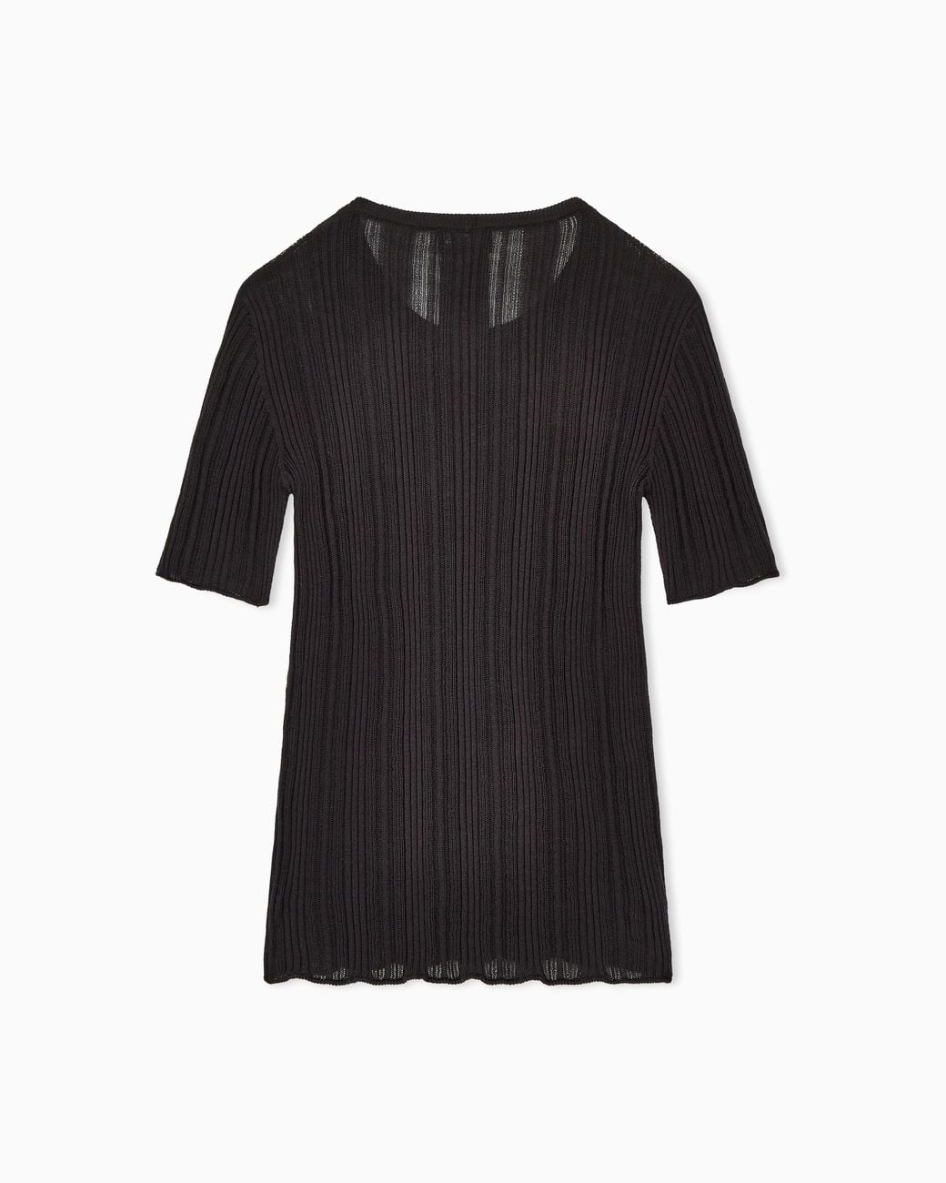Giorgio Armani Black Knitted Tops
