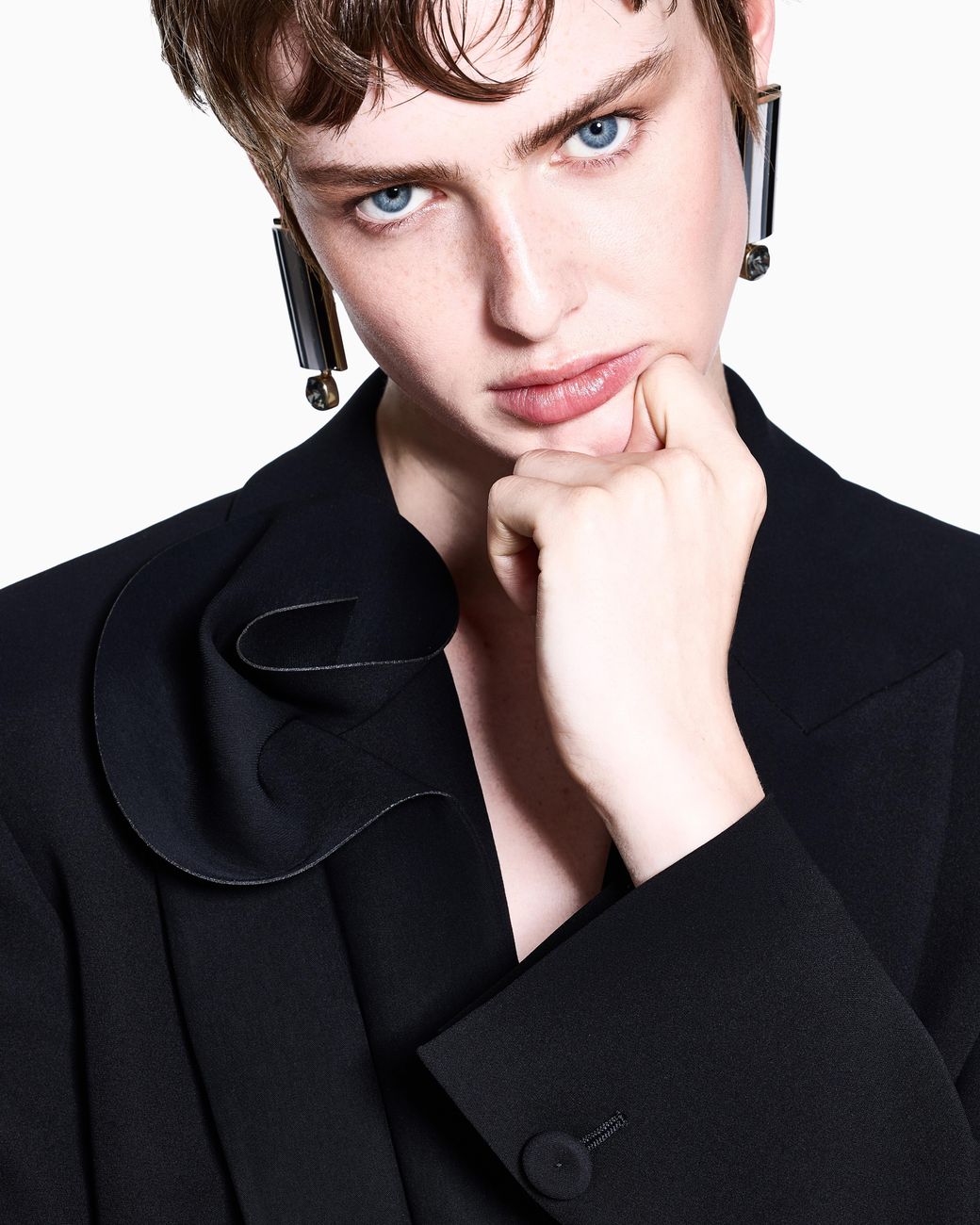 Giorgio Armani Blue Double-Breasted Jacket