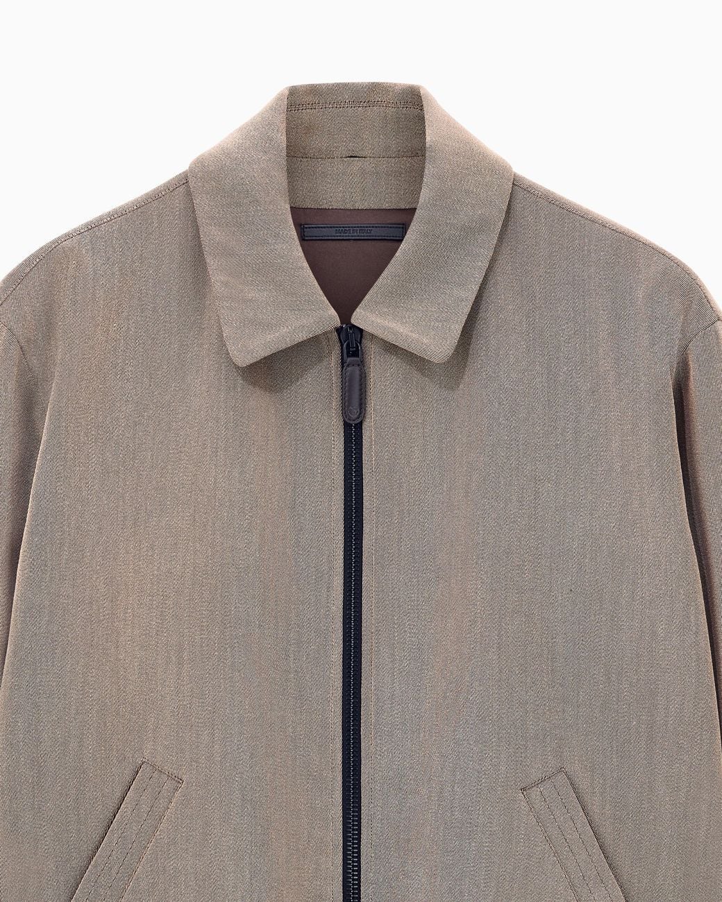 Giorgio Armani Brown Blouson Jacket Regular Fit for men