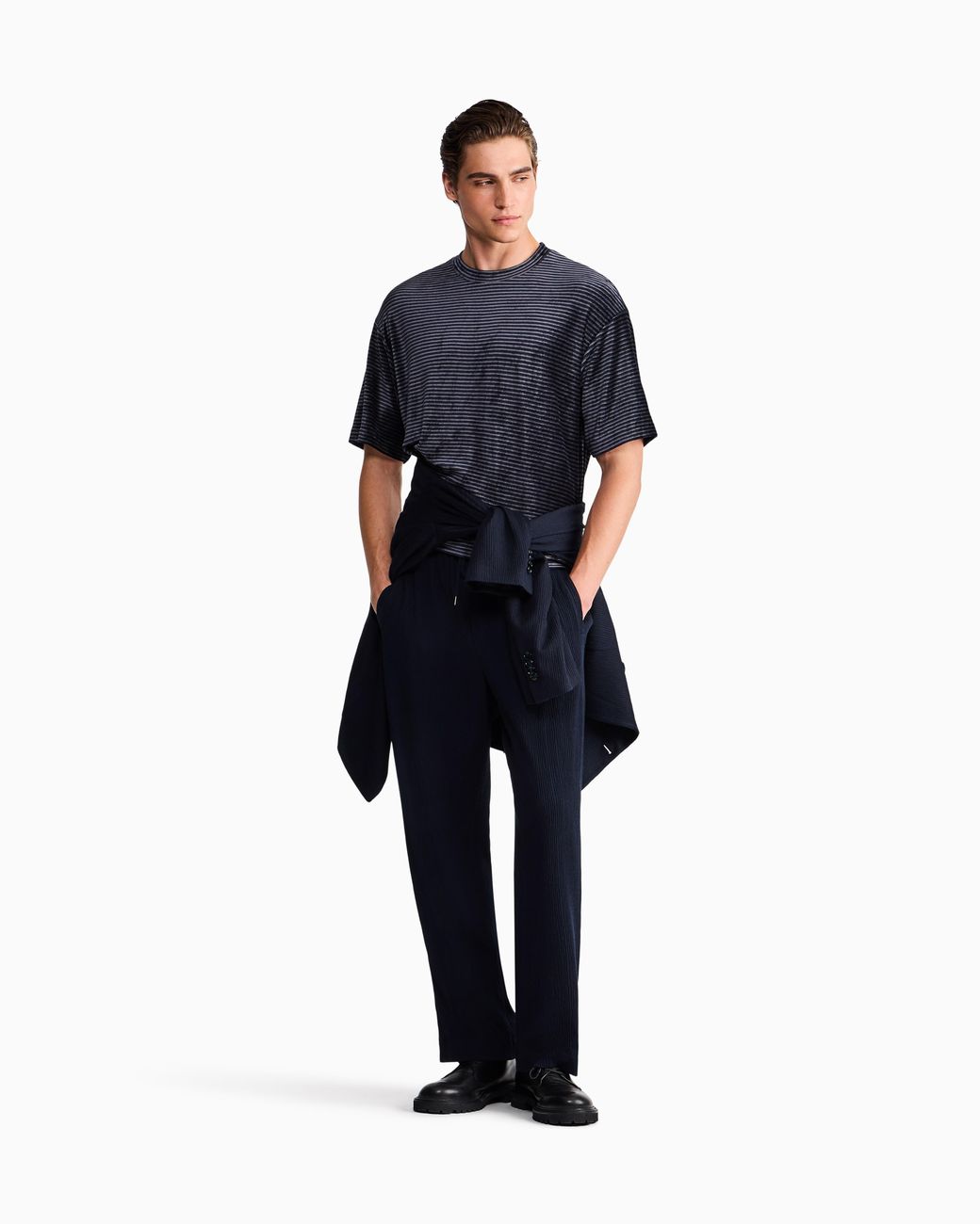 Giorgio Armani Blue T-Shirt Regular Fit for men