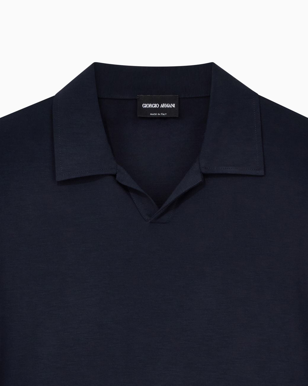 Giorgio Armani Blue Stretch Polo for men