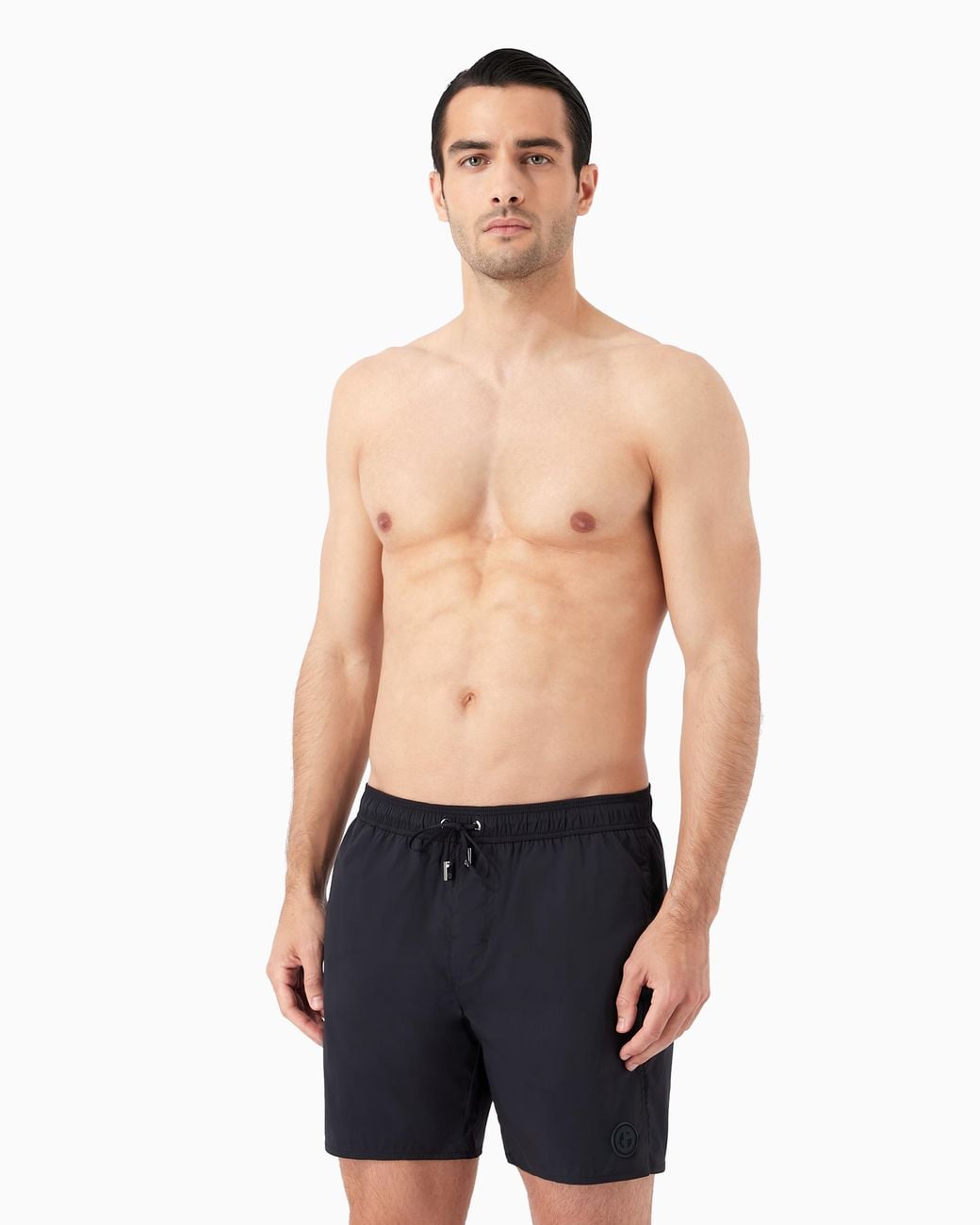 Giorgio Armani Blue Drawstring Swim Trunks for men