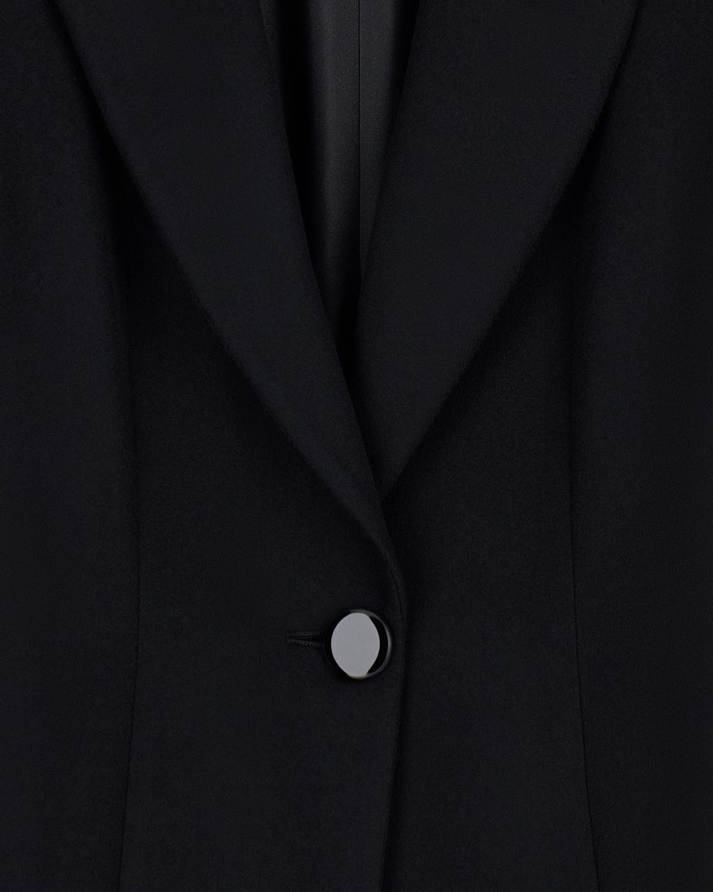 Giorgio Armani Black Pure Cashmere Single-Breasted Coat