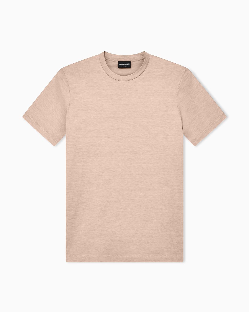 Giorgio Armani Pink Plain-Knit Jersey T-Shirt for men