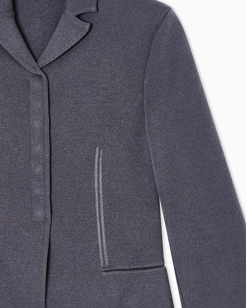 Giorgio Armani Blue Single-Breasted Short Jacket
