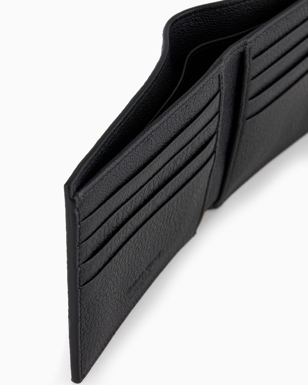 Giorgio Armani Black Bifold Leather Wallet for men