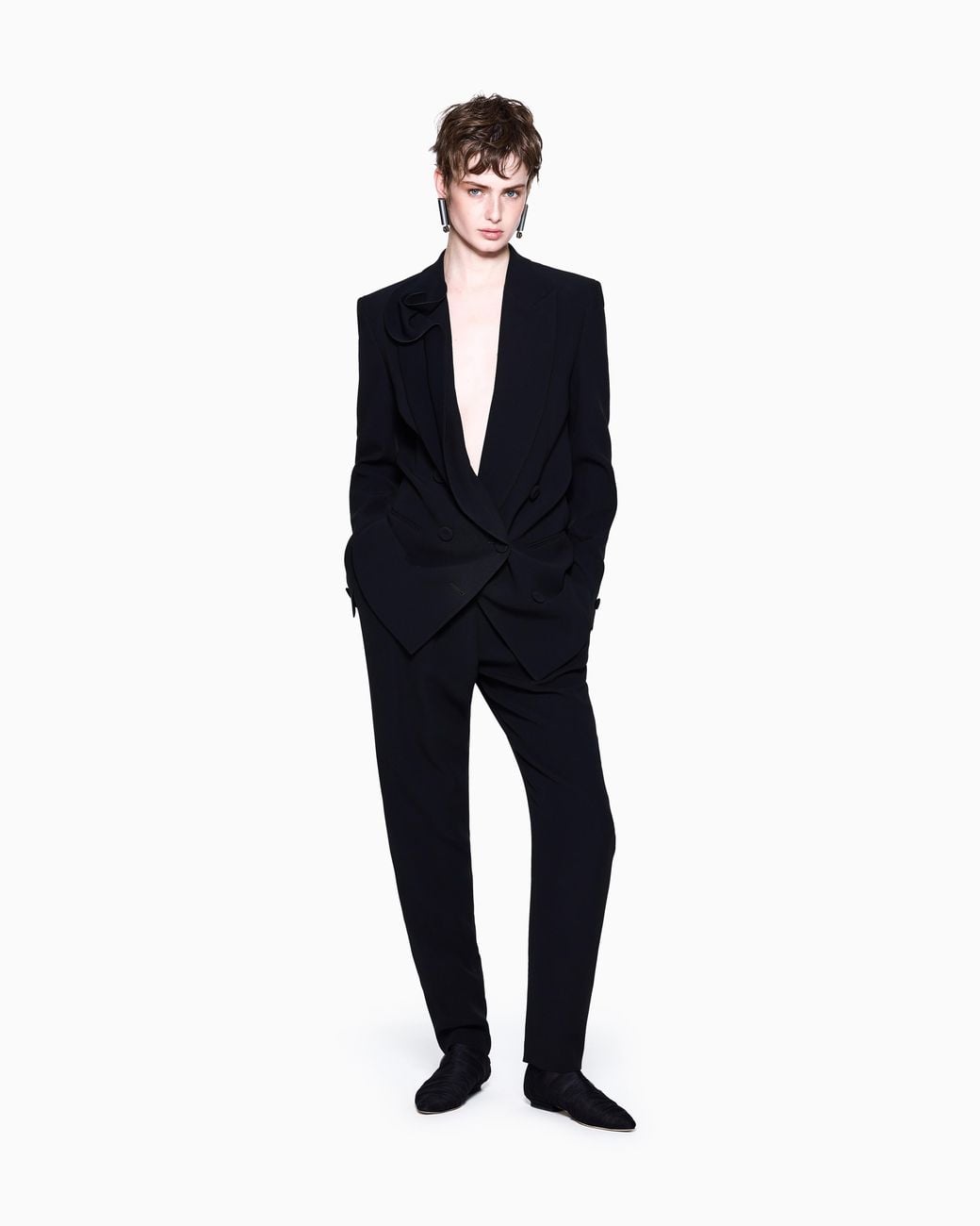 Giorgio Armani Blue Double-Breasted Jacket